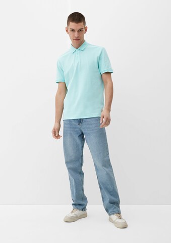 QS Poloshirt in Blau