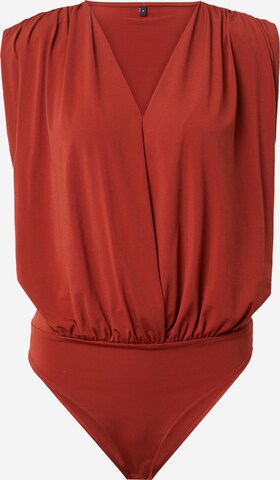 Trendyol Blouse body in Bruin: voorkant