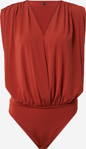 Trendyol - Body de blusa en marrón: frente