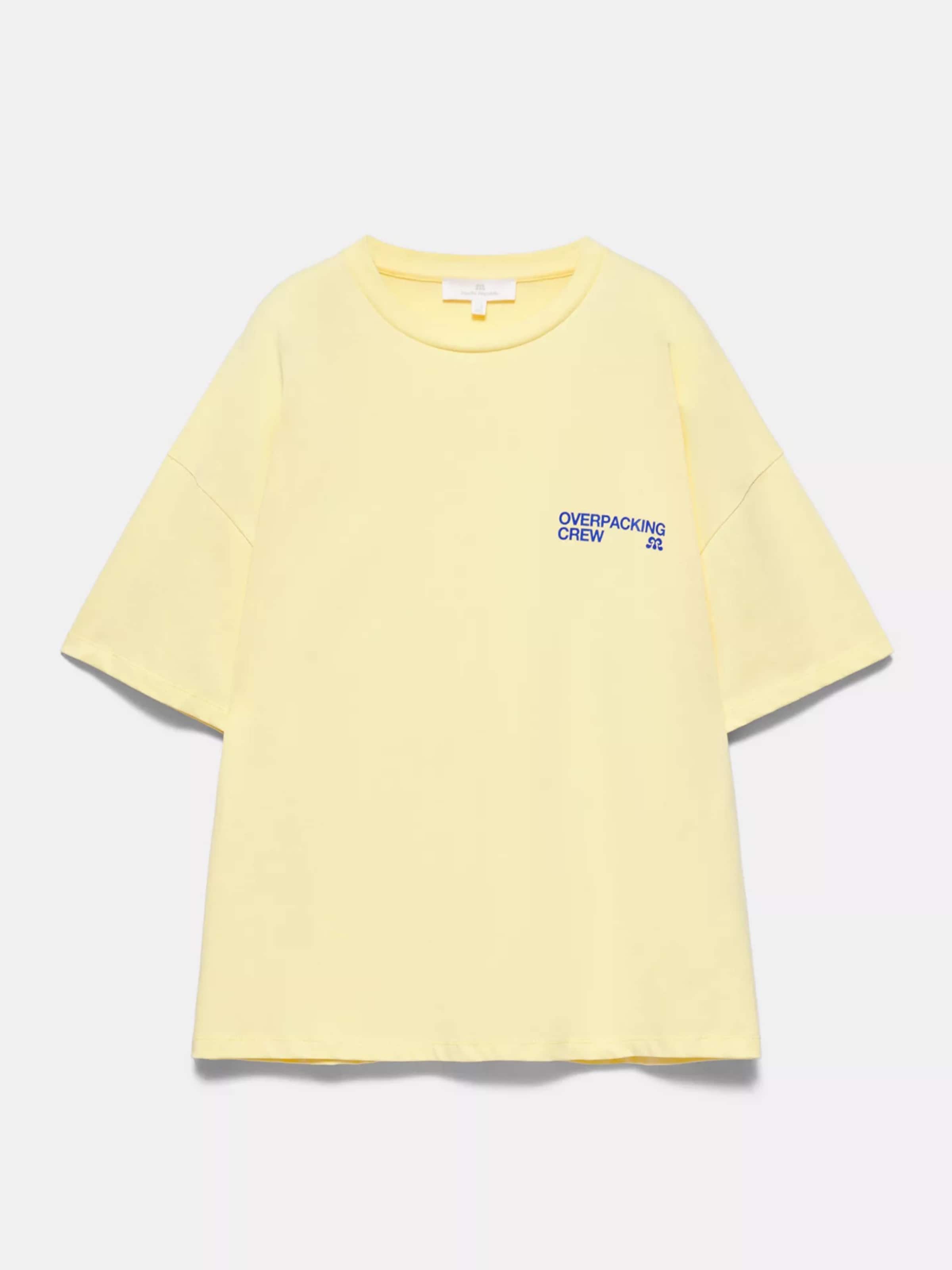Pull&Bear T-Shirt in Gelb: Vorderseite