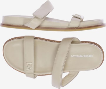 Emporio Armani Sandals & Slippers in 42 in White: front