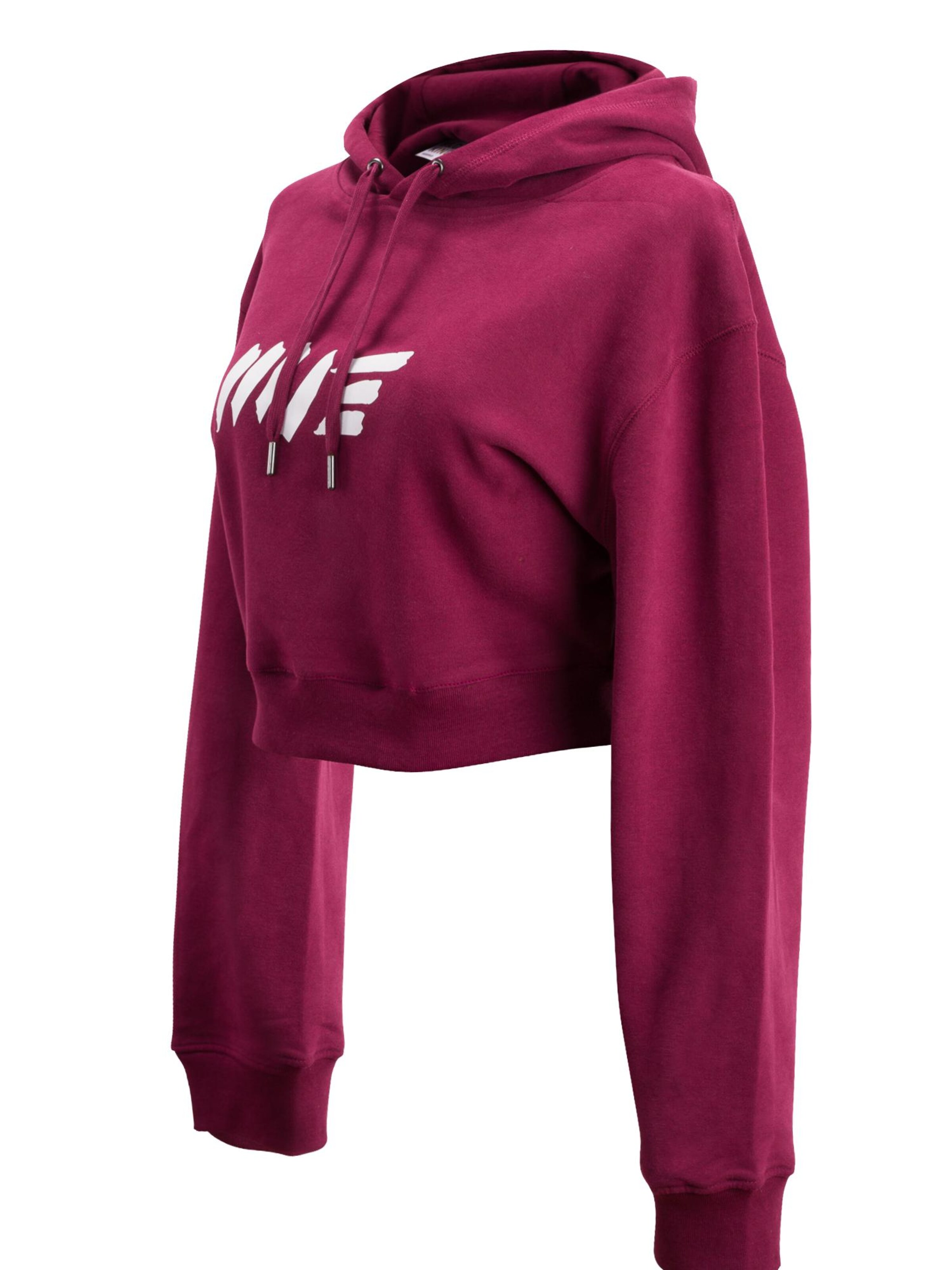 Manufaktur13 Sweatshirt 'Crop Hoodie' in Red
