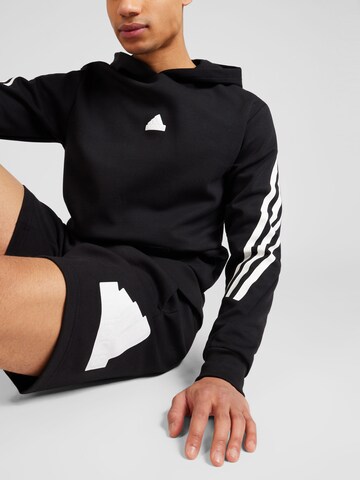 ADIDAS SPORTSWEAR Αθλητική μπλούζα φούτερ σε μαύρο