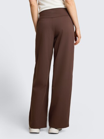 TOM TAILOR DENIM Wide Leg Hose in Braun