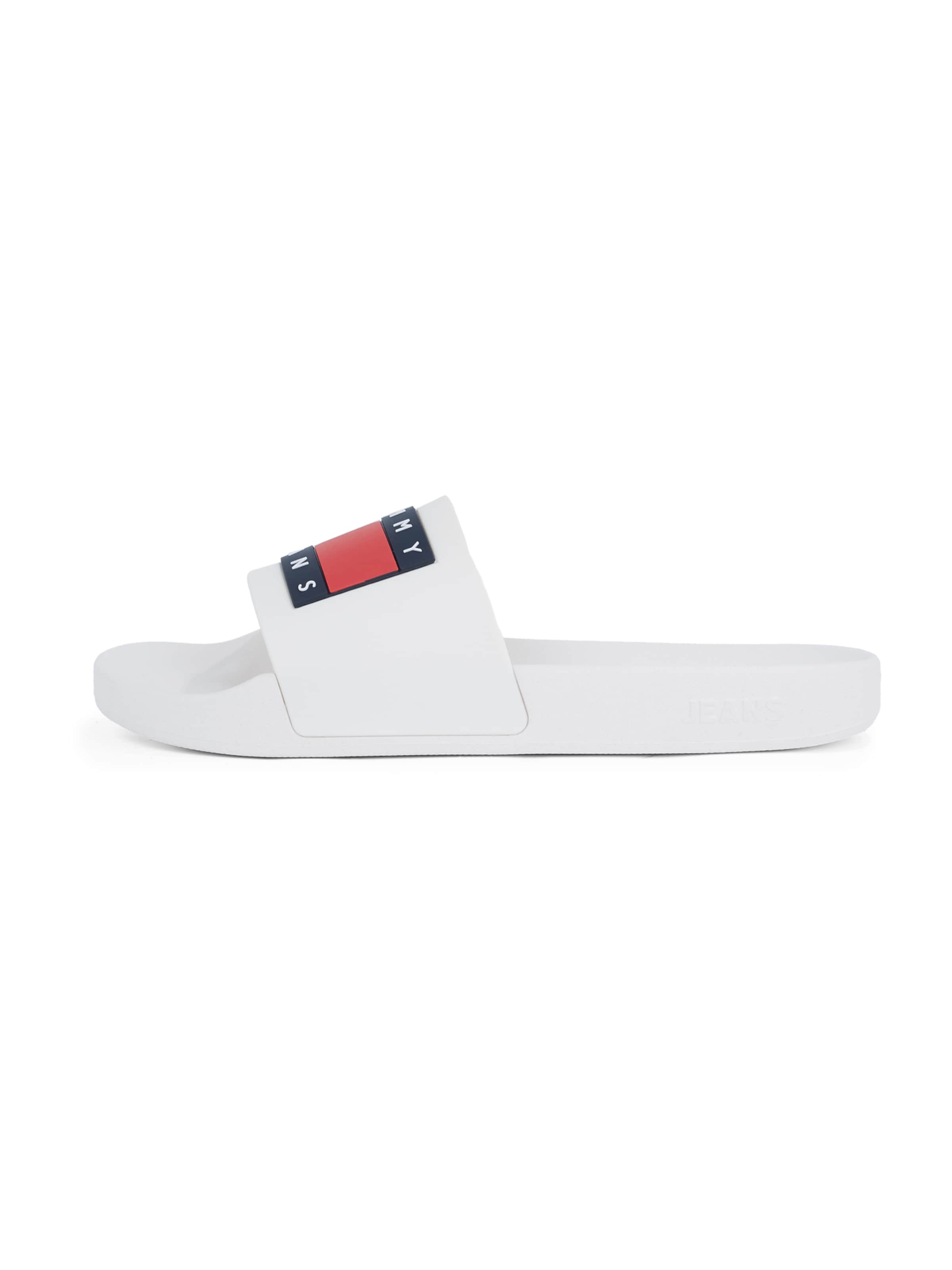 Zoccoletto 'Ess' di Tommy Jeans in bianco: frontale