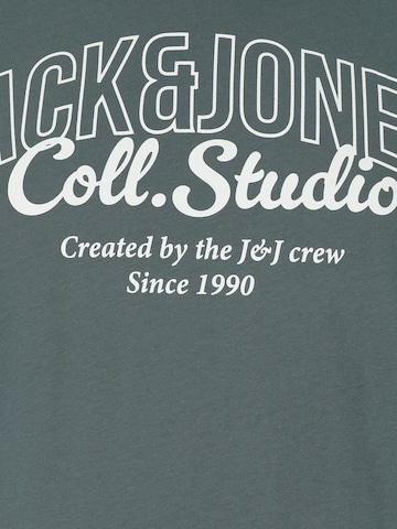 Jack & Jones Plus Tričko 'JJMAKOTO' – modrá