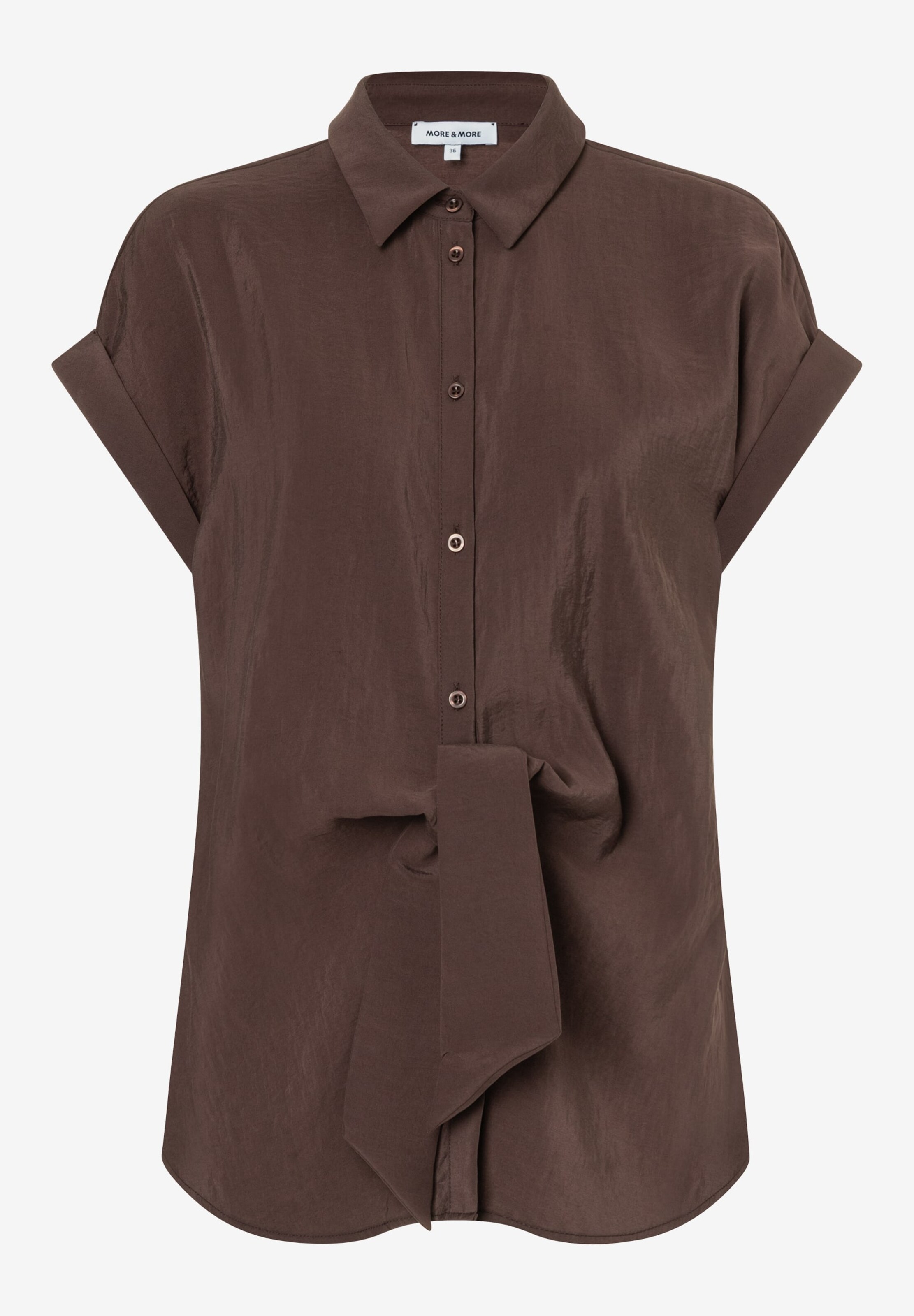 MORE & MORE Blouse in Bruin: voorkant
