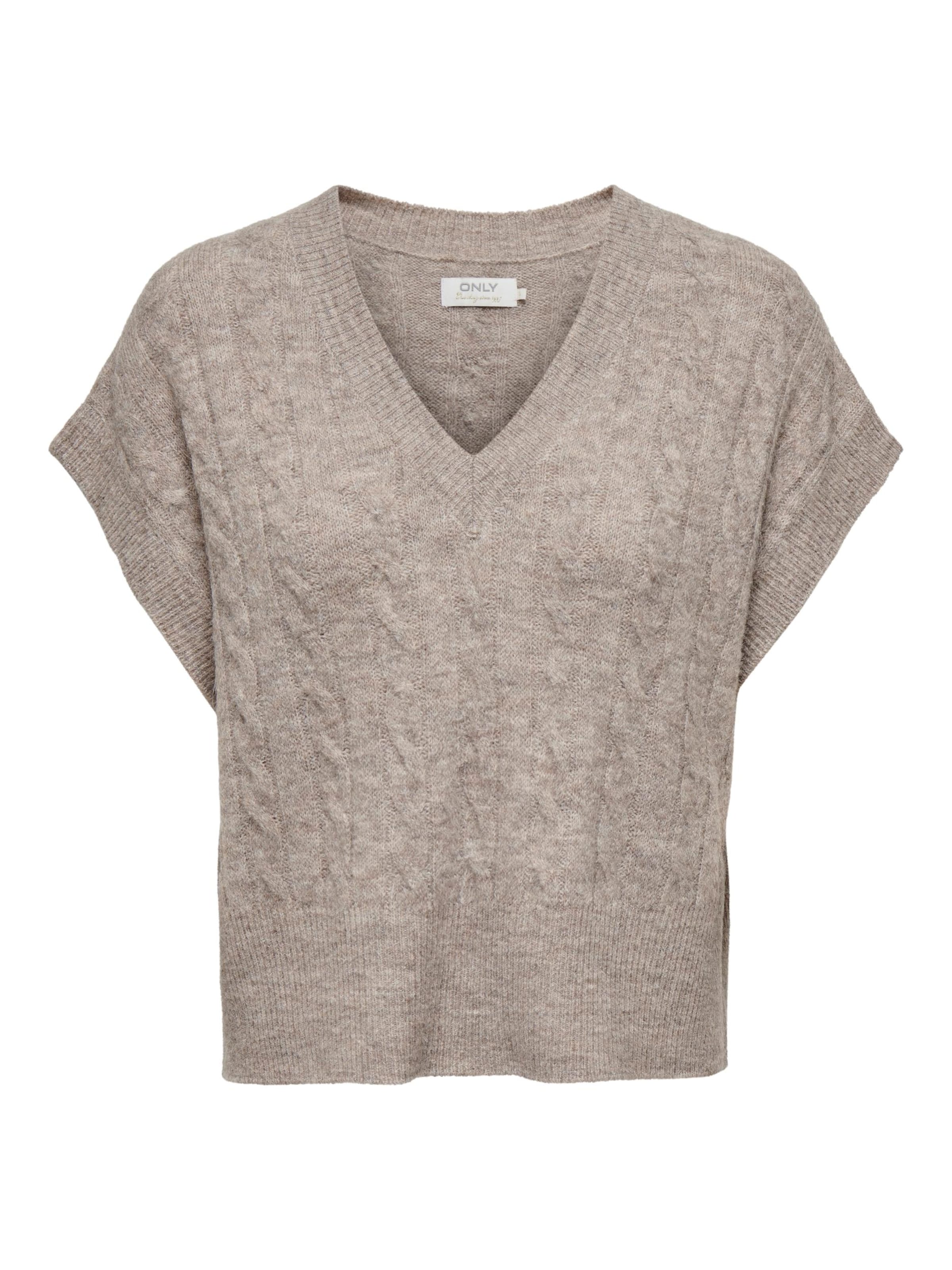 Pull-over 'MELODY' ONLY en beige : devant