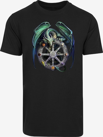 Merchcode T-Shirt 'Anne Stokes - Year of the Magical Dragon' in Schwarz: predná strana