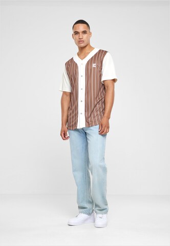 Karl Kani Regular fit Button Up Shirt in Brown