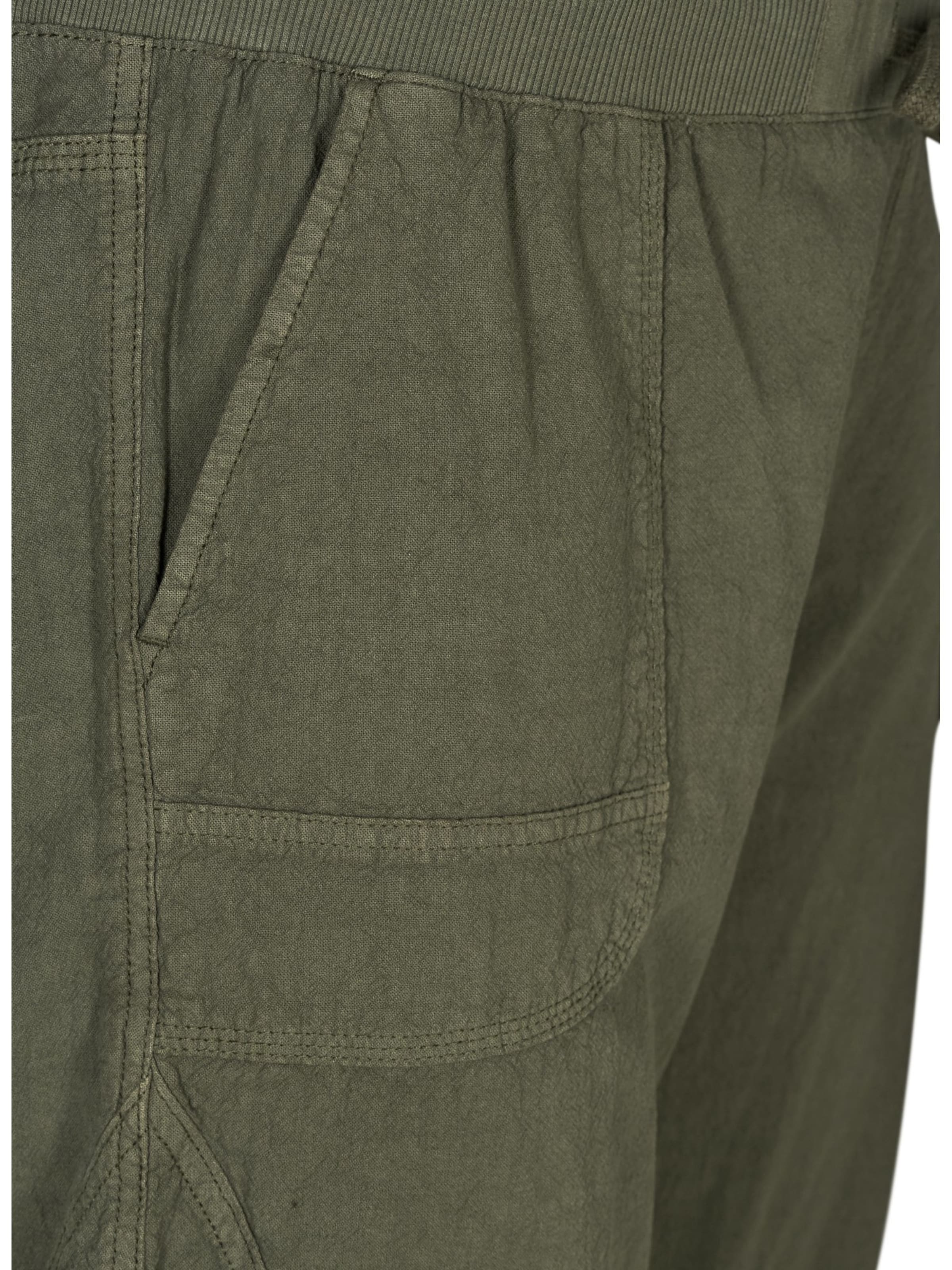 ZizziLoosefit Hlače 'Jeasy' - zelena boja