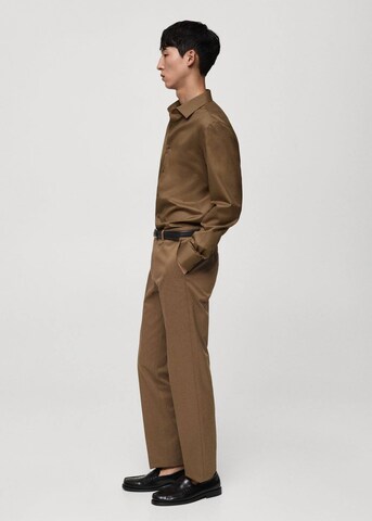 MANGO MAN Regular Pants 'Nicco' in Brown