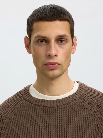 SELECTED - Jersey 'SLMBraun' en marrón