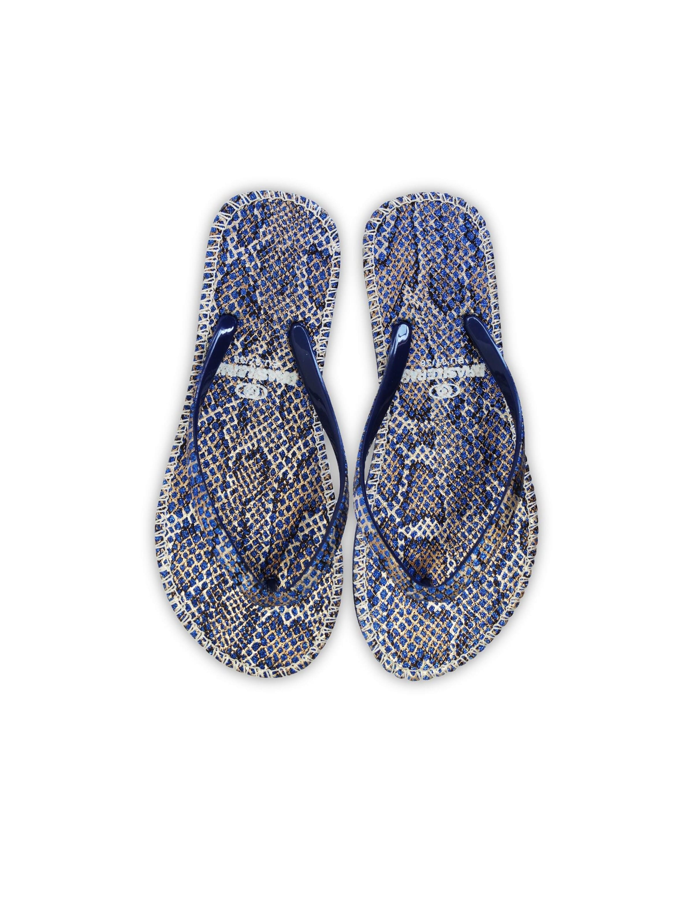 Brasileras Strand-/badschoen 'Hip Leo' in Blauw