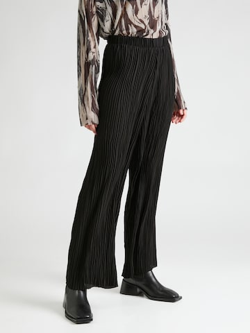 Wide leg Pantaloni 'Bevin' di MSCH COPENHAGEN in nero: frontale