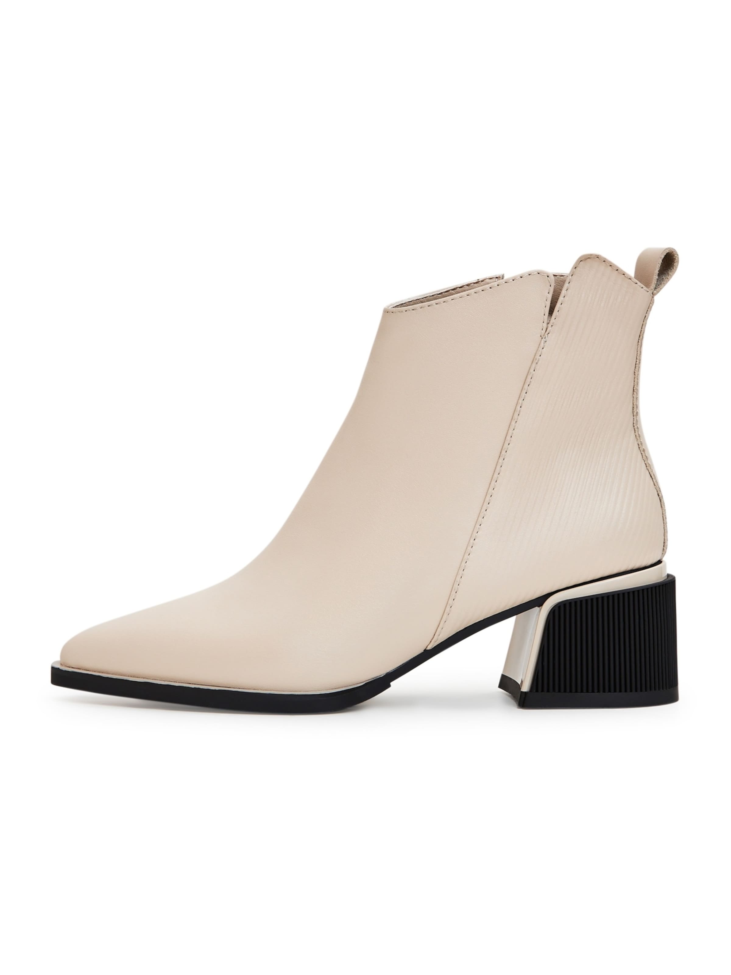 CESARE GASPARI Ankle Boots in Beige: Vorderseite