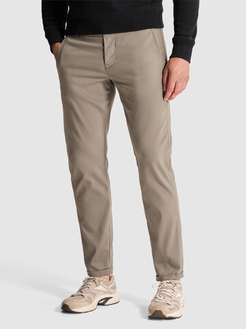 CAST IRON - Pantalón chino 'Cylas tapered fit chino' en marrón: frente