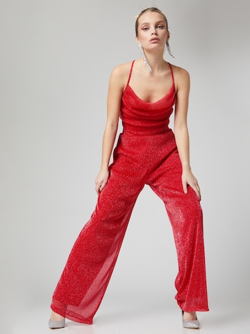 VIERVIER Loosefit Broek 'Angelina' in Rood