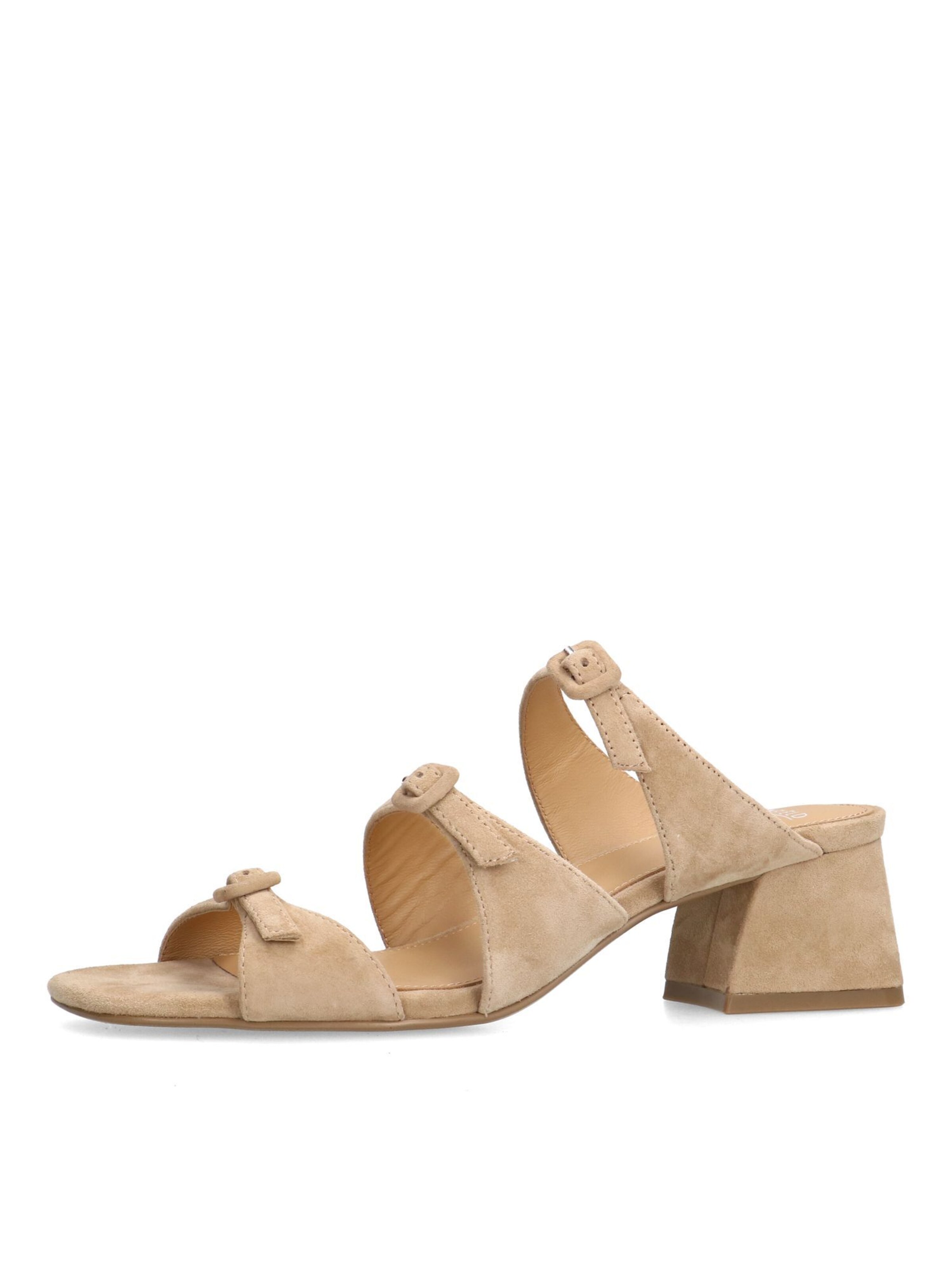 MANFIELD Sandals in Beige: front