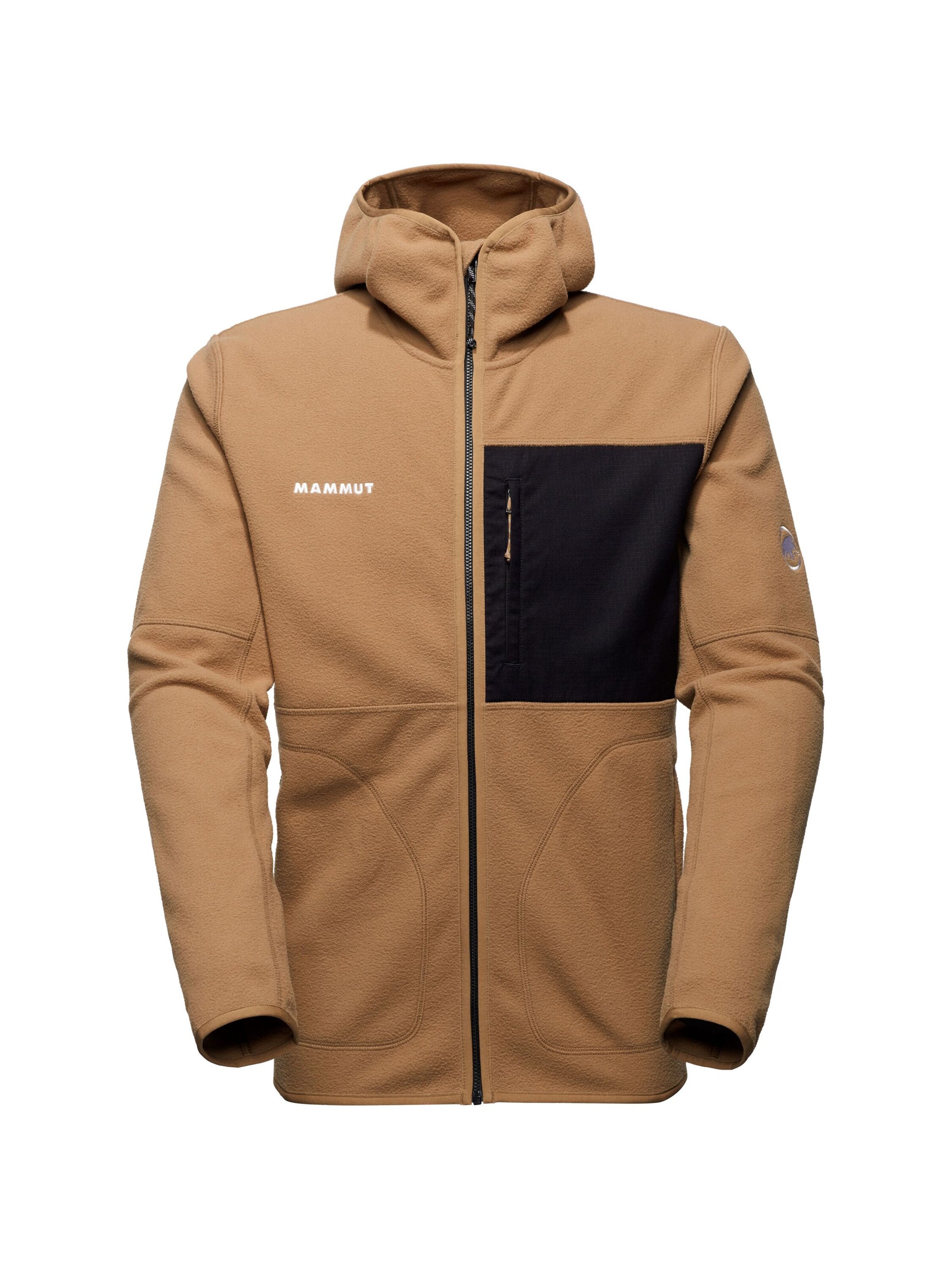 MAMMUT Funktionsfleecejacke 'Tamaro' in Braun: Vorderseite