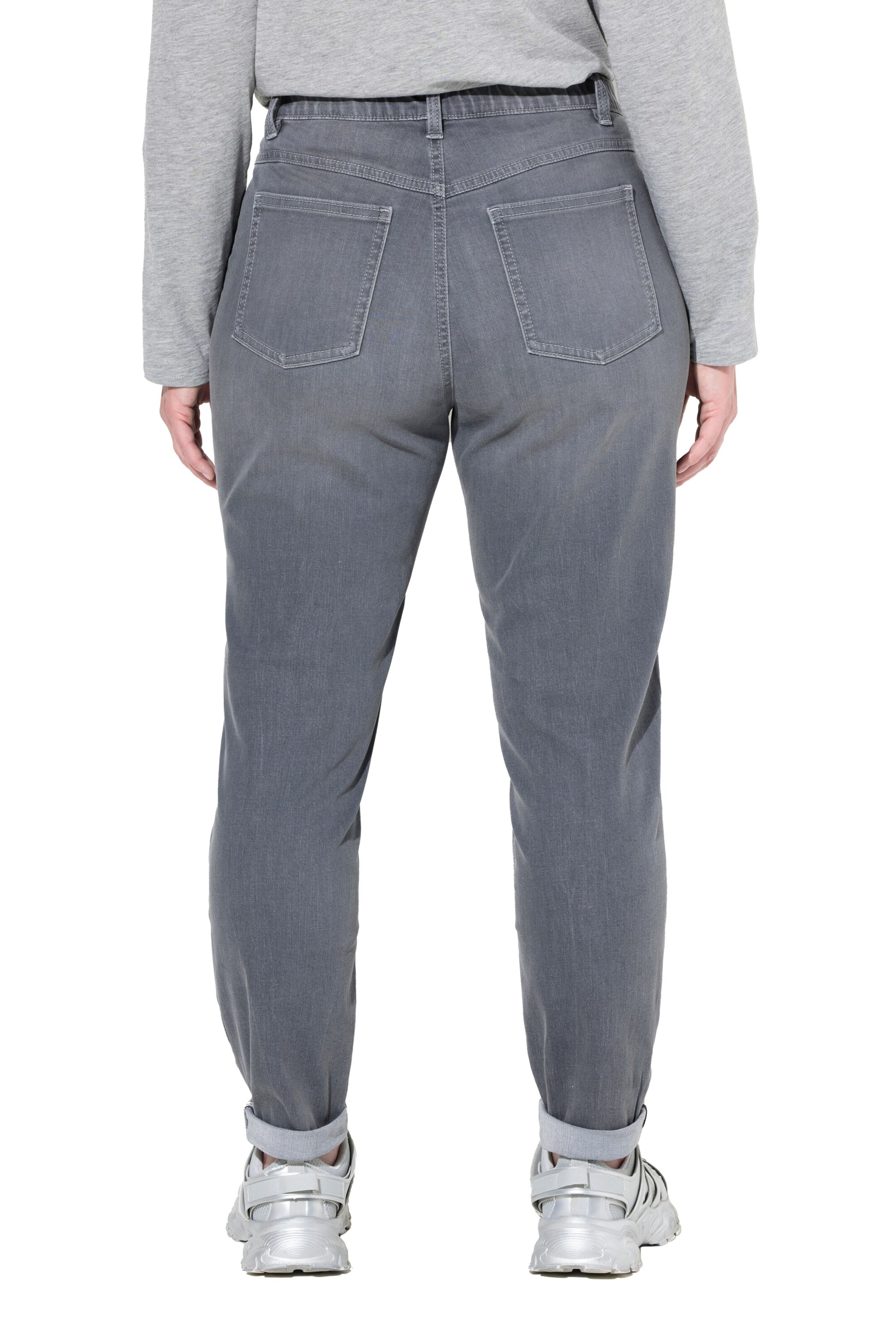 LAURASØN Slimfit Jeans in Grijs