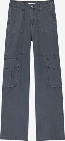 Regular Pantalon cargo Pull&Bear en bleu : devant