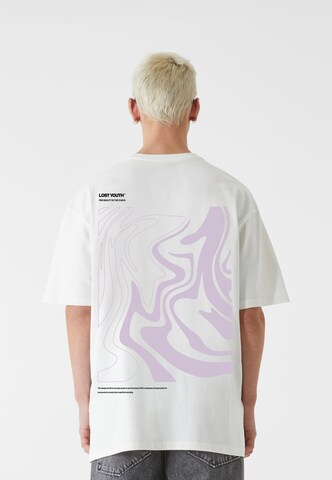 Maglietta 'CHAOS' di Lost Youth in beige