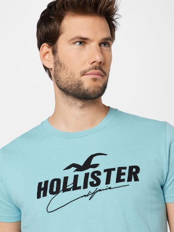 HOLLISTER Tričko - Modrá