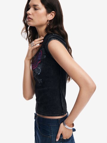 Desigual T-shirt in Schwarz