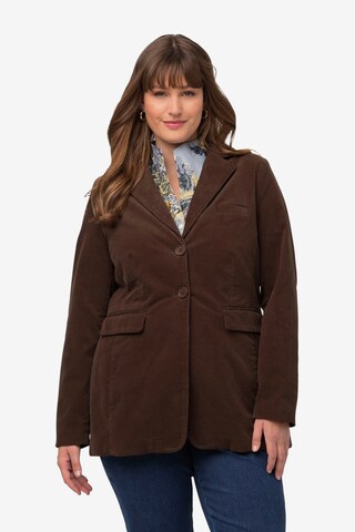 Ulla Popken Blazer in Brown: front