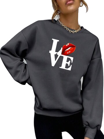 RMK Sweatshirt 'Love'‌‌‌‌‌‌‌‌ in Grau