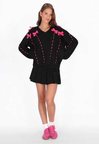 MYMO Υπερμέγεθες πουλόβερ σε μαύρο