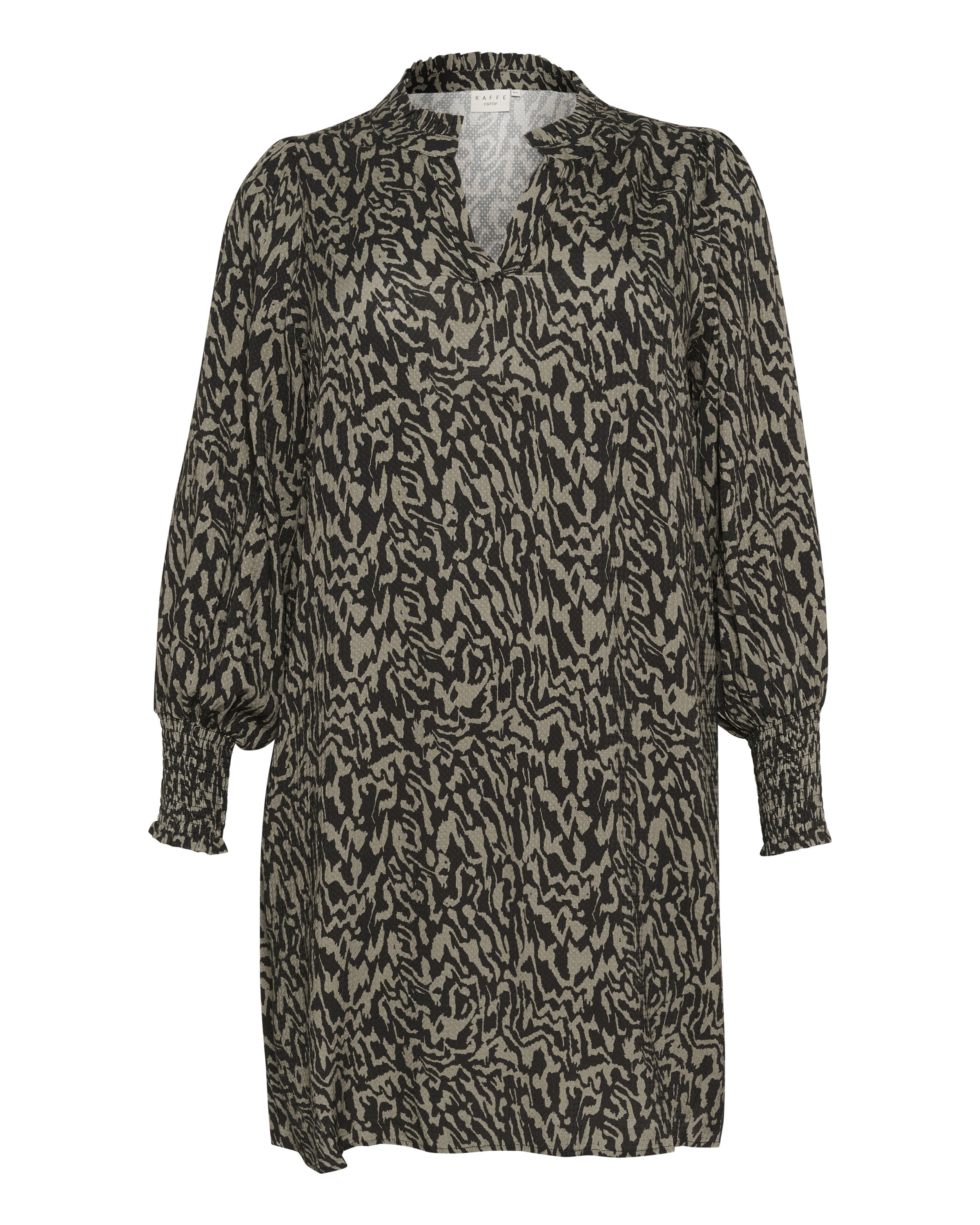 Robe 'Mahlena' KAFFE CURVE en noir : devant