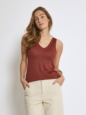 Top in maglia 'Carli' di minus in rosso: frontale