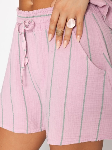 SASSYCLASSY Regular Pants in Pink