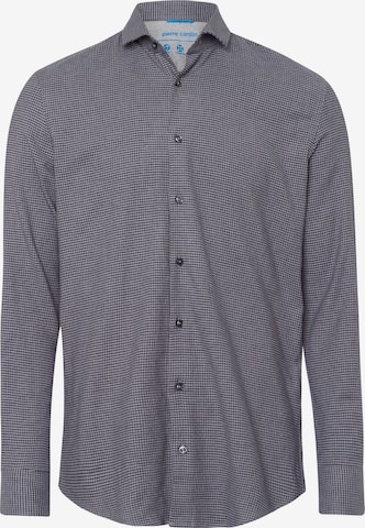 PIERRE CARDIN Button Up Shirt 'Herve' in Grey: front