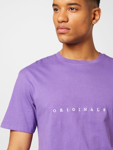 JACK & JONES Regular Fit T-Shirt 'Copenhagen' in Lila