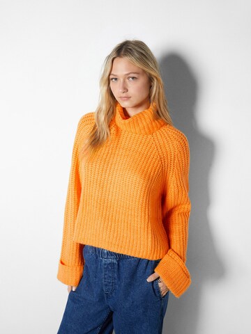 Bershka Pullover in Orange