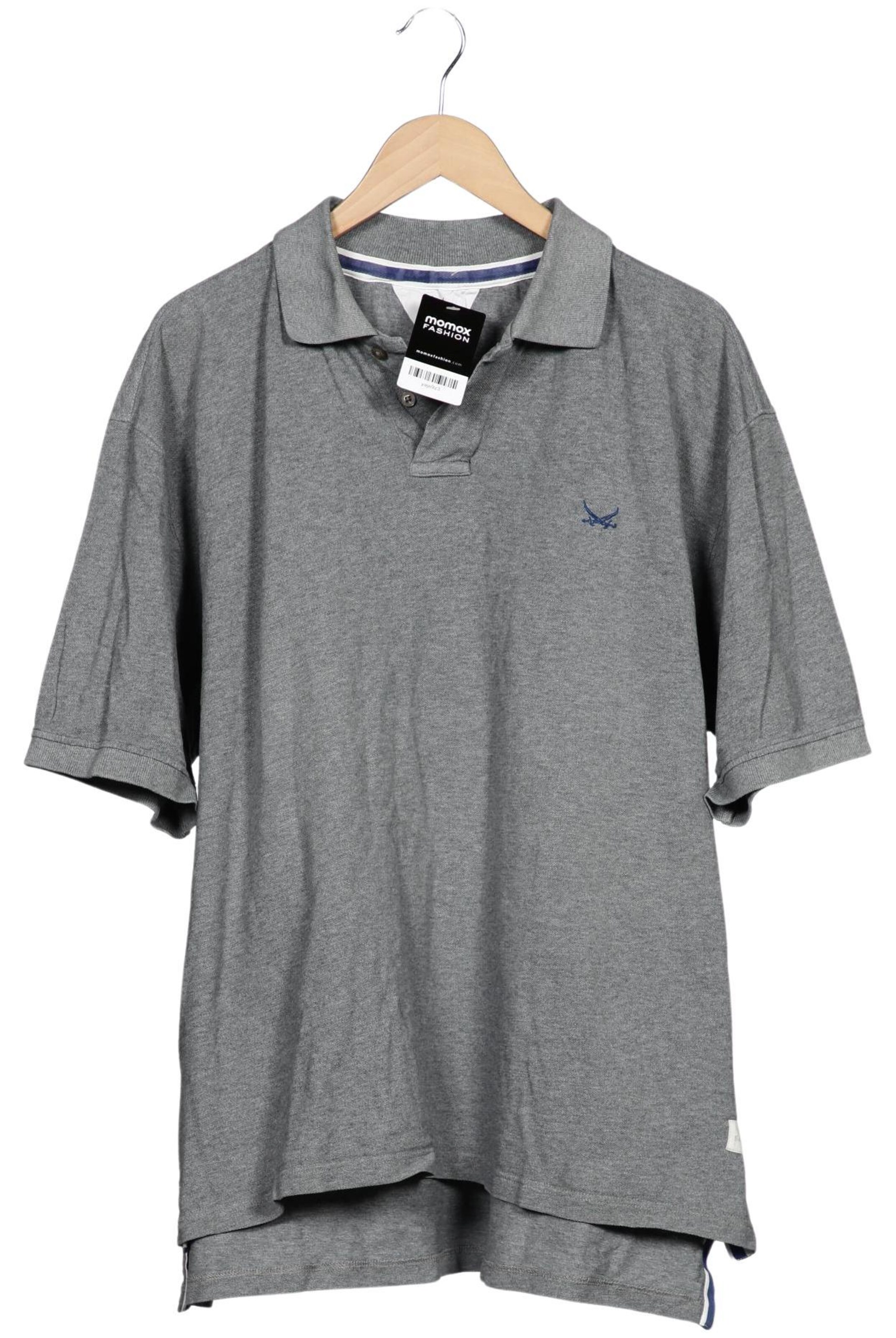 SANSIBAR Poloshirt XXXL in Grau: Vorderseite