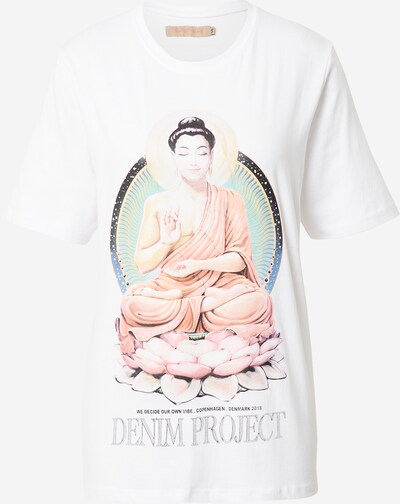 Denim Project Shirt in Orange / Light pink / Black / Off white, Item view