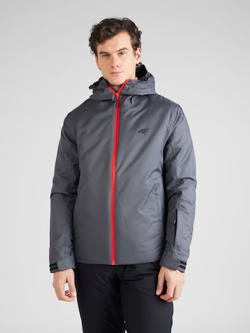 4F Куртка в спортивном стиле в Серый: спереди