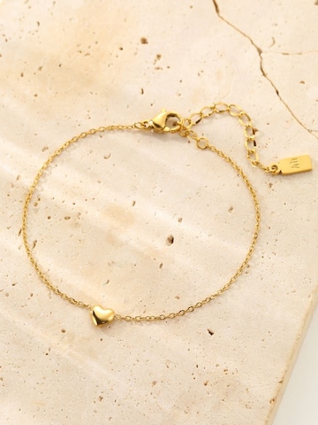 Braccialetto 'Bold Heart' di Hey Happiness in oro