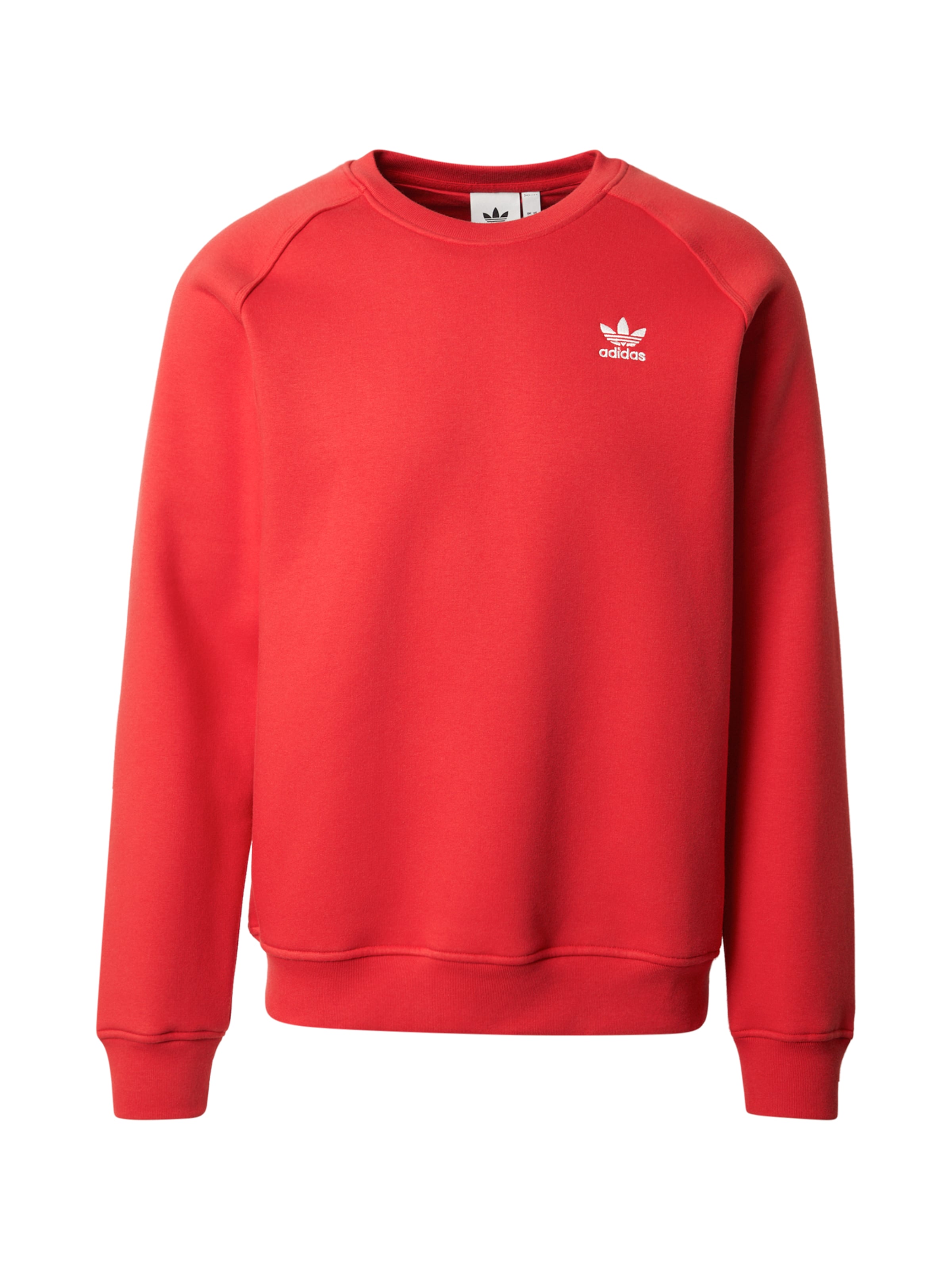ADIDAS ORIGINALS Sweatshirt 'Trefoil Essentials' in Red: front