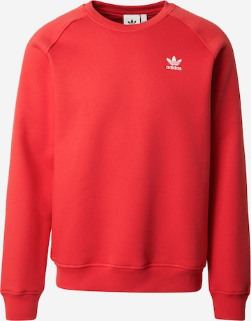 ADIDAS ORIGINALS Sweatshirt 'Trefoil Essentials' in Red: front