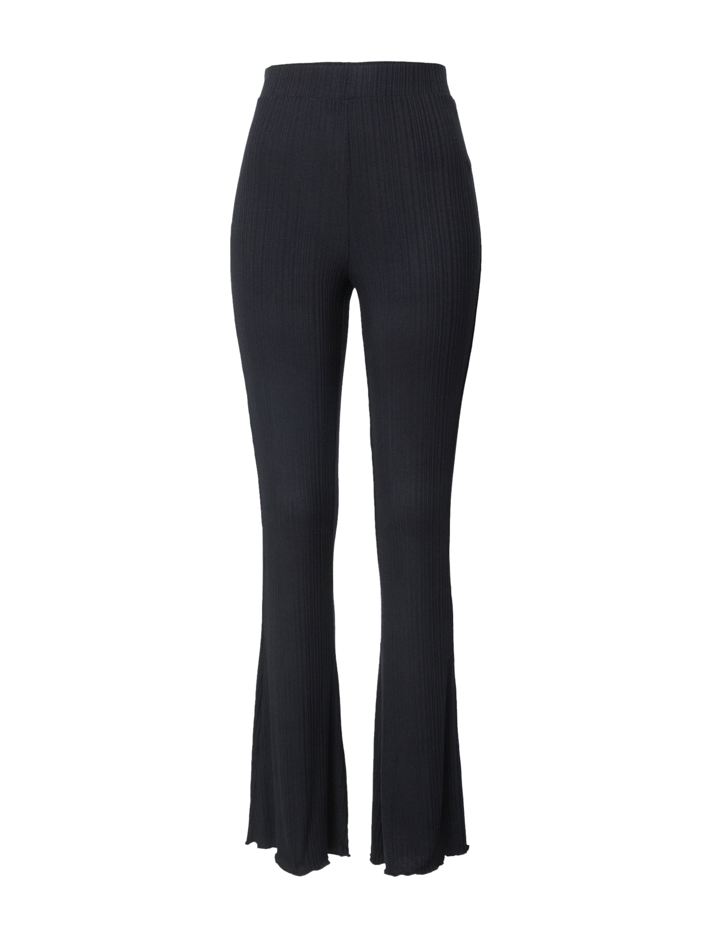 PIECES Flared Pants 'Jasmin' in Black: front