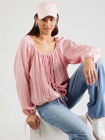 TOPSHOP Блузка в Ярко-розовый: спереди