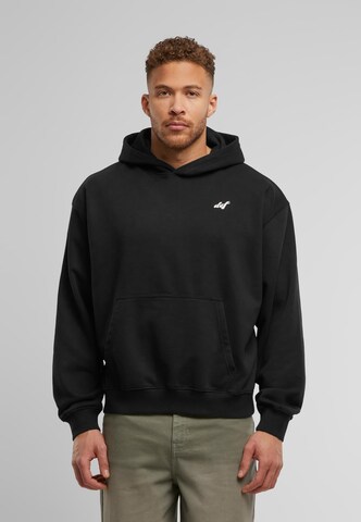 Sweat-shirt DEF en noir : devant