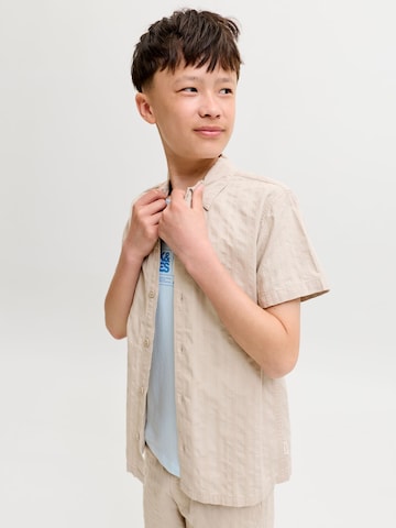 Jack & Jones Junior Comfort Fit Hemd in Beige