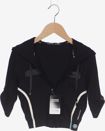 Marc Cain Sweatshirt & Zip-Up Hoodie in XS in Black: front