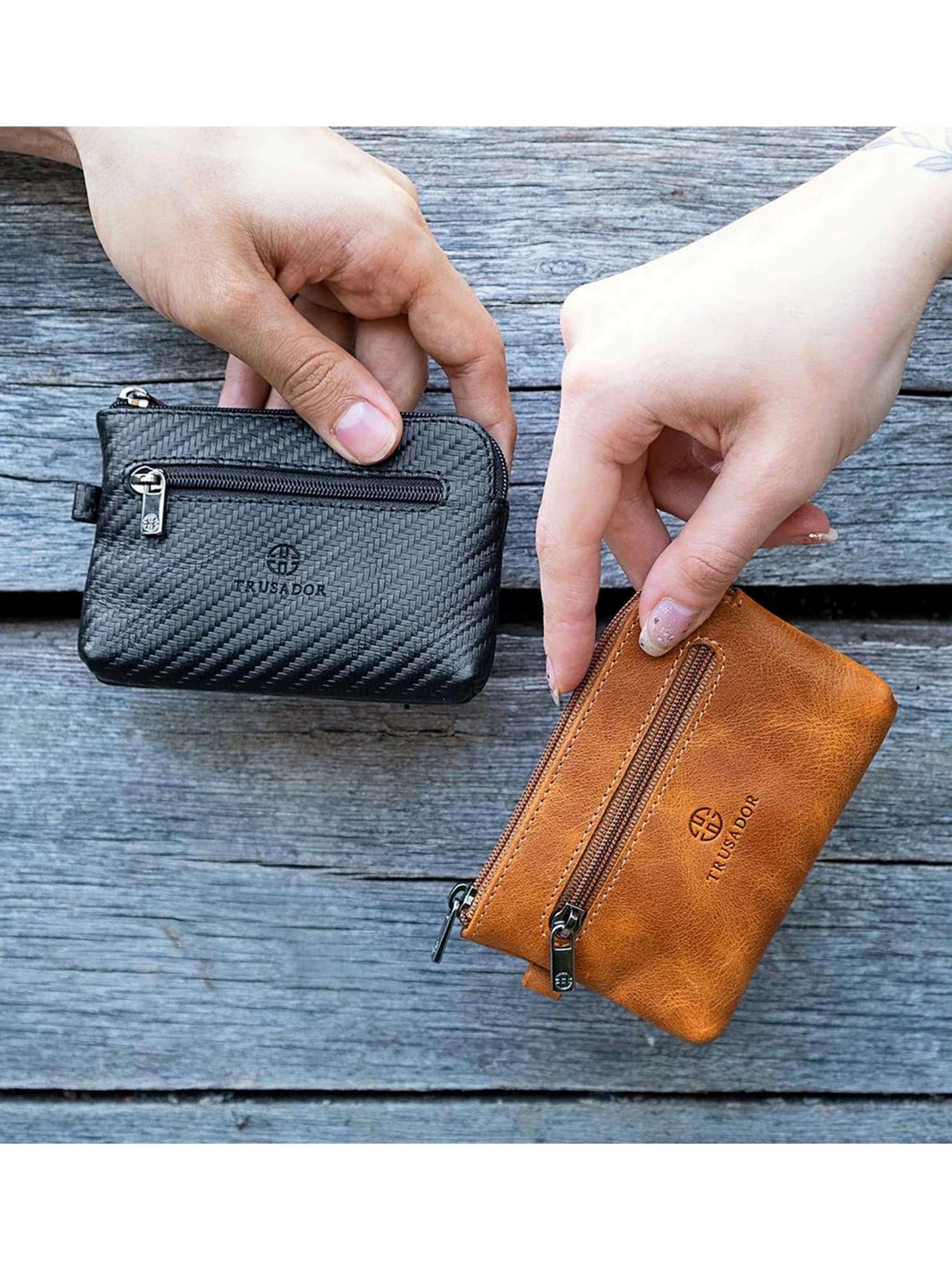 Trusador Key Ring 'Milano' in Grey